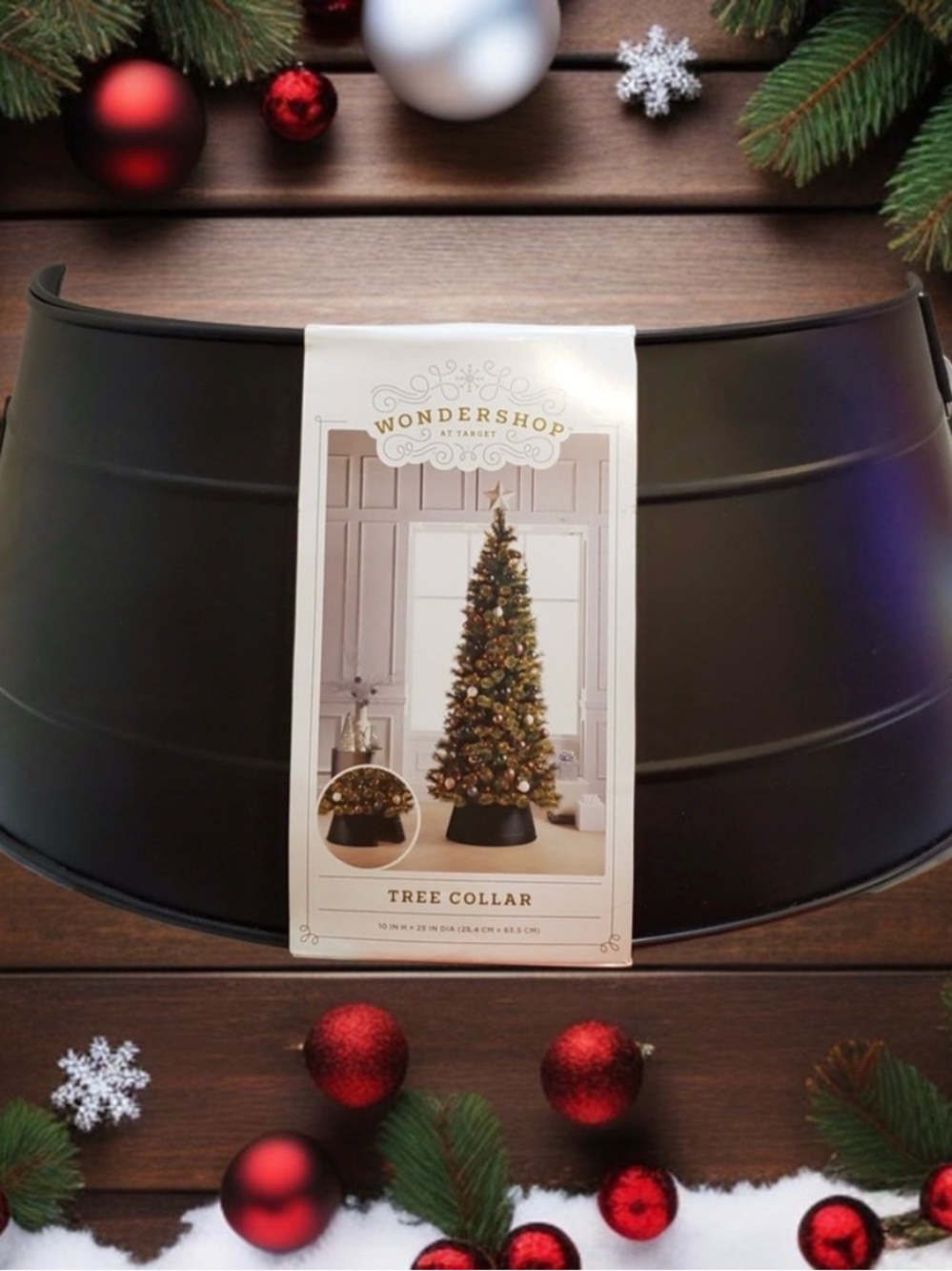 Wondershop Black Metal Tree Collar